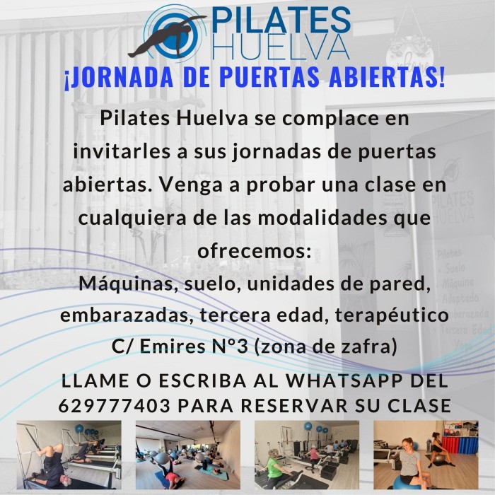 JORNADAS DE PUERTAS ABIERTAS EN PILATES HUELVA